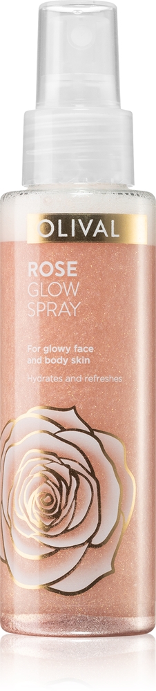 

Спрей для лица и тела Rose Glow с блестками Olival, 100 мл