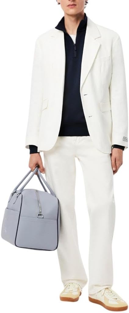 Lacoste мужская толстовка с молнией и воротником-стойкой, классический крой, Navy Blue — фото 4