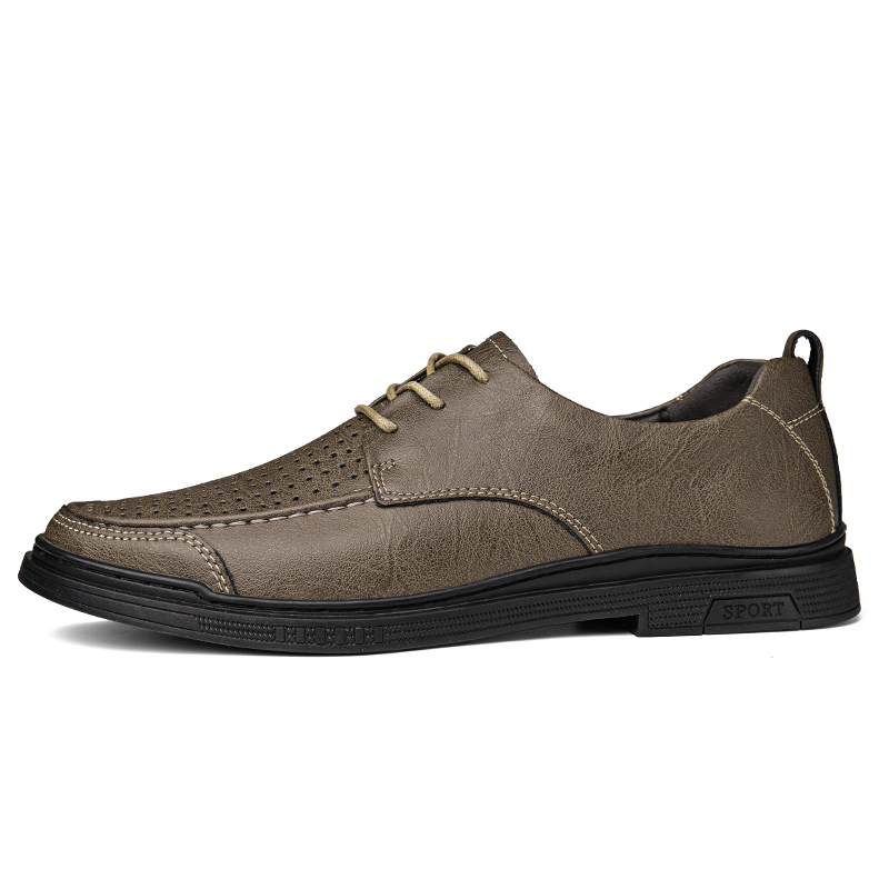 

PAIBLOKS Мужские повседневные туфли Мужские - Перфорированные хаки, цвет Khaki-Perforated