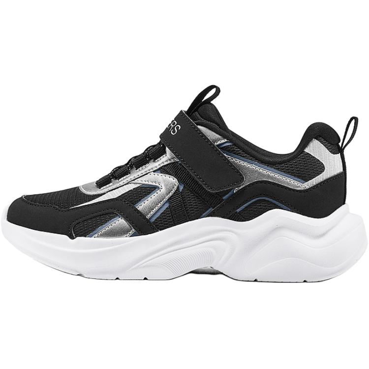 

Детские кроссовки SKECHERS GIRLS с низким верхом, устойчивые к истиранию и скольжению Skechers Kids, черный