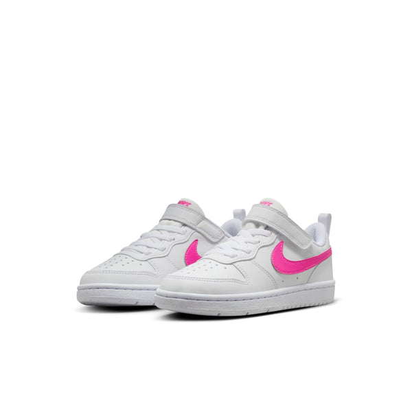 Кроссовки court borough low recraft 'white laser fuchsia' Nike, белый — фото 3