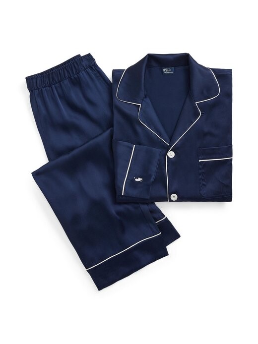 

Пижама heritage из шелка Polo Ralph Lauren, синий