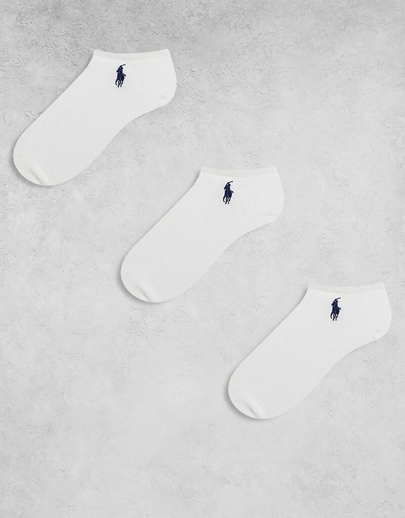 

Polo Ralph Lauren, 3 пары носков-невидимок белого цвета