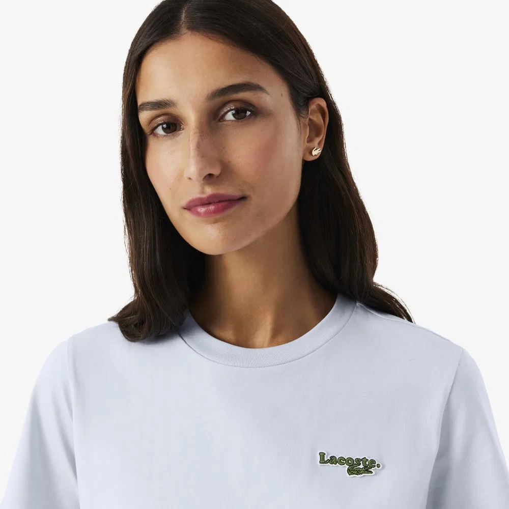 Футболка Lacoste Soft Branding светло-лавандовая — фото 2