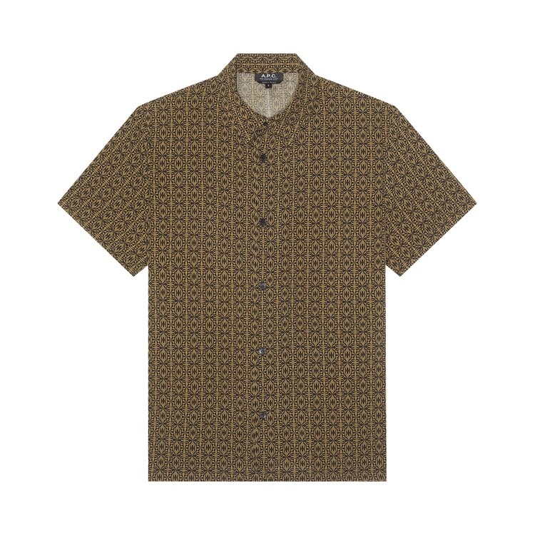 

Рубашка A.P.C. Leandre Short-Sleeve Shirt, цвет Tobacco