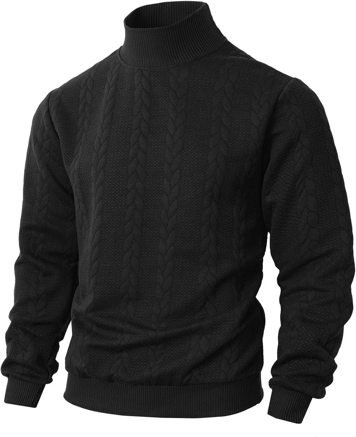 

Мужской свитер-водолазка Cozy Cable Knitted Cambkatl