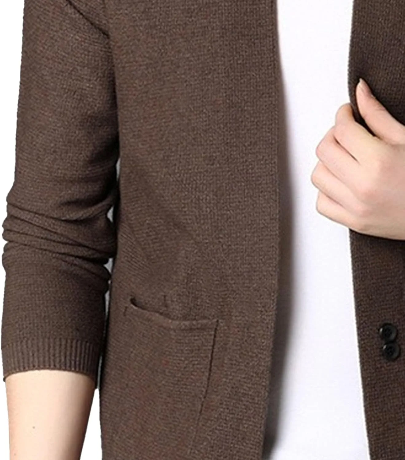 Мужской кардиган Slim Fit на пуговицах — фото 4