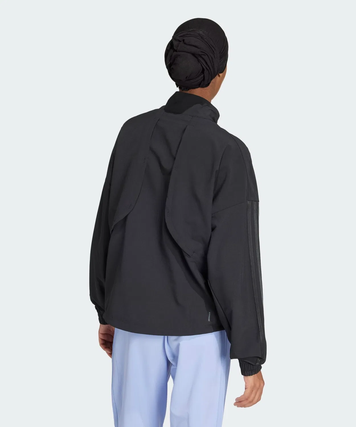 Куртка тренировочная с AEROREADY Adidas Pacer All Gym, 88% полиэстер, 12% полиуретан, чёрная — фото 2
