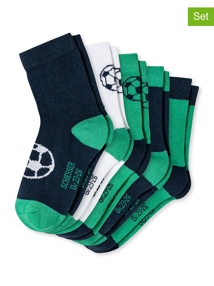 

Schiesser Набор из 5 пар: носки темно-синего/зеленого цвета