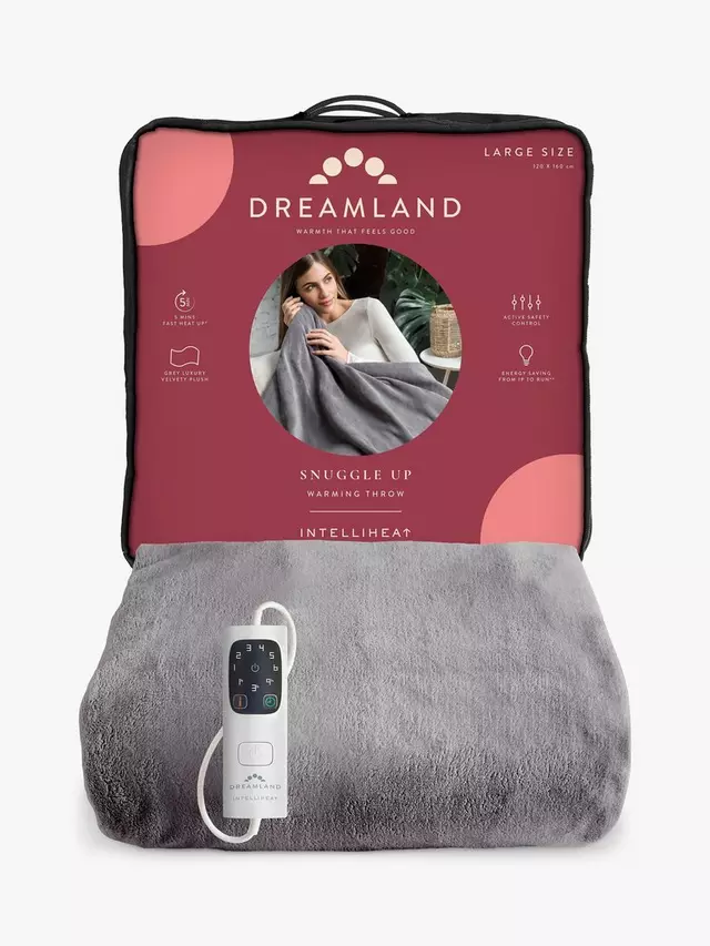 

Плед Dreamland Luxury Heated, серый