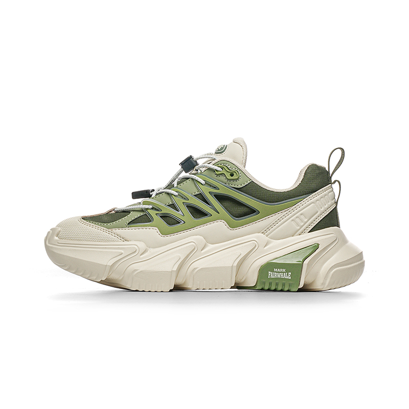 

Противоскользящие и износостойкие легкие низкие кроссовки на массивной подошве для мужчин FAIRWHALE, Olive Green