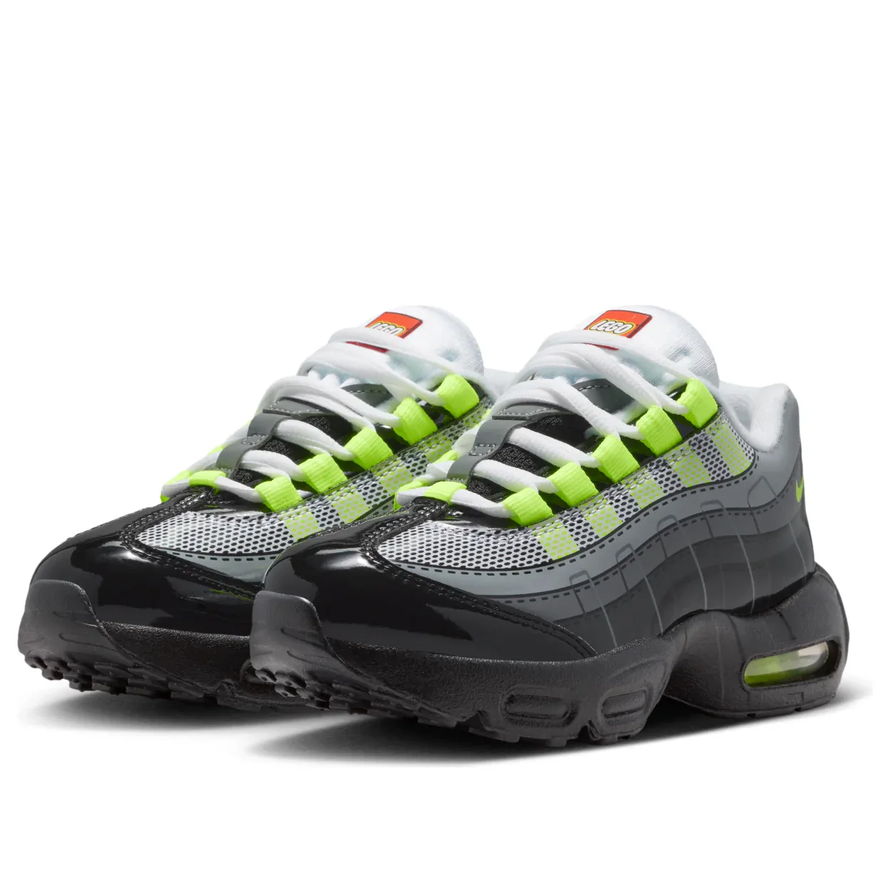 Кроссовки (PS) Nike x LEGO Air Max 95 'Neon', черный — фото 4