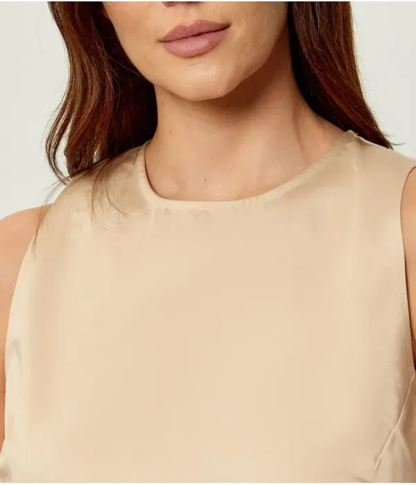 Блузка C_Balemba cropped fit Boss Orange, бежевый — фото 4