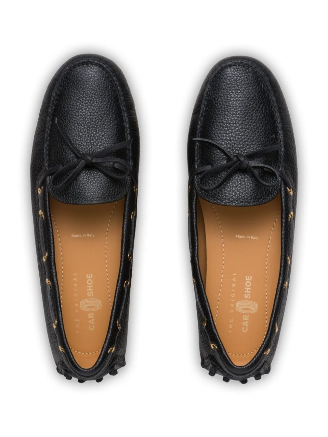 Car Shoe мокасины из зернистой кожи, черный — фото 4