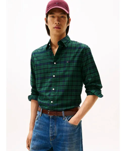 

Рубашка Blackwatch Regular fit Tommy Hilfiger, зеленый