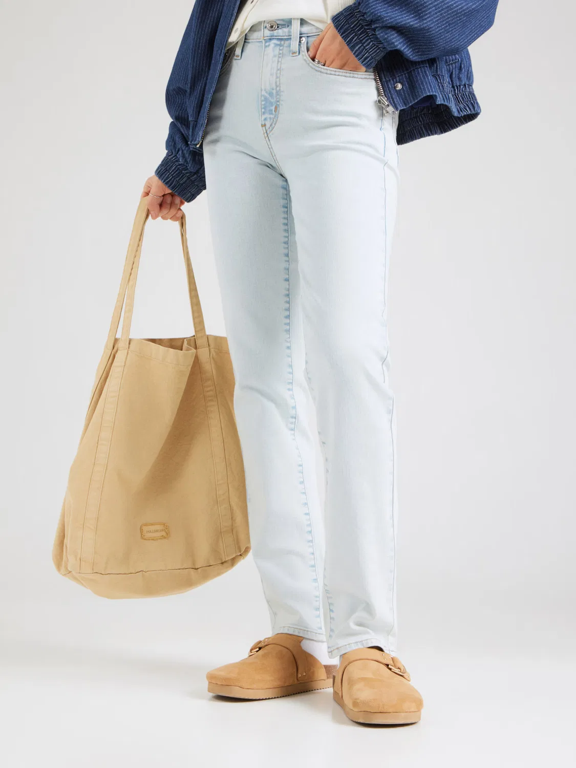 Джинсы зауженного кроя '724 High Rise Straight Jeans' Levi'S , Light Blue — фото 3