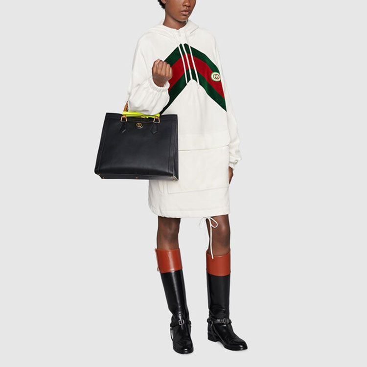 Платье (WMNS) Gucci Cotton dress with chenille Web 'White' — фото 2