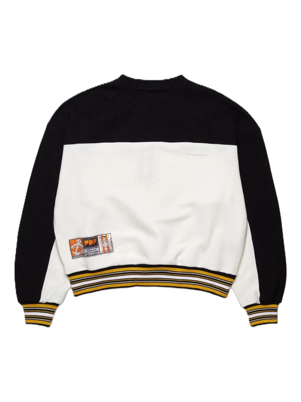 

Свитшот с цветными блоками Pdf Channel, белый