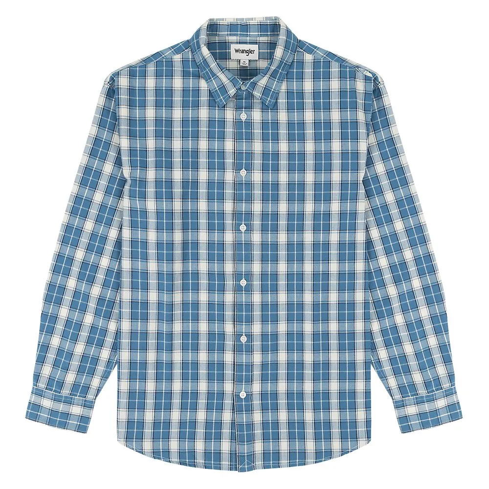 

Рубашка Wrangler Non Pocket Relaxed Fit, синий