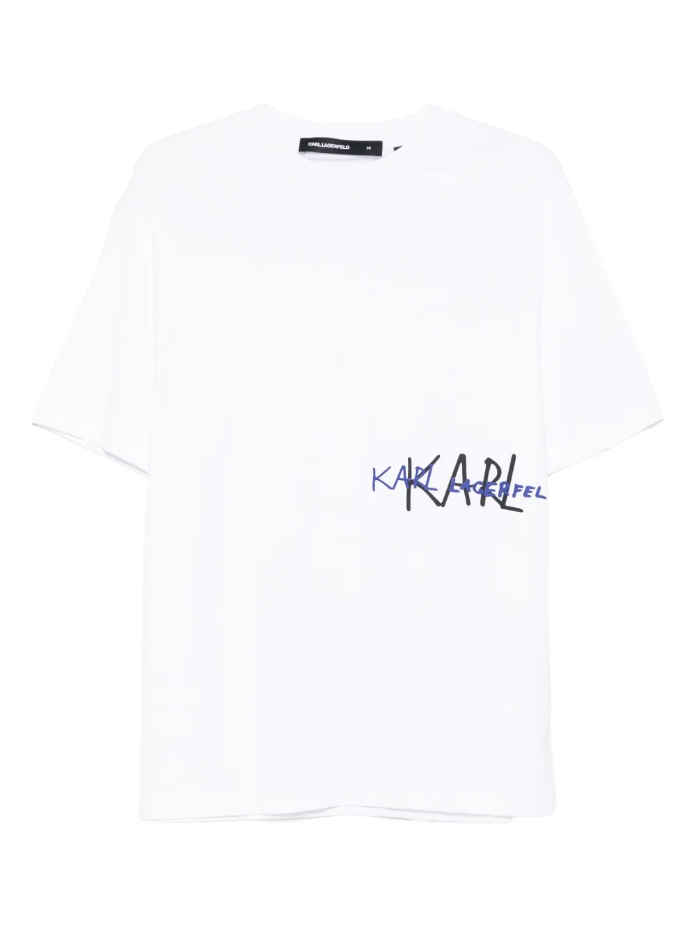 

Футболка с логотипом KARL LAGERFELD, белый