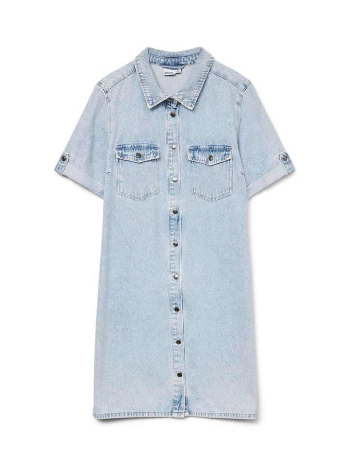 

Платье до колена Vero Moda, светло-синий деним