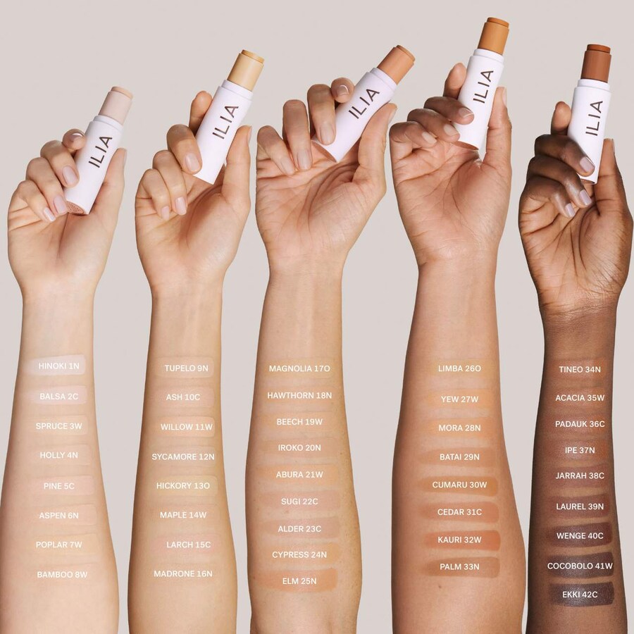 Тональный крем-консилер Skin Rewind Blurring Foundation and Concealer Complexion Stick ILIA, 0.35 oz /10 g, 7W Poplar — фото 4