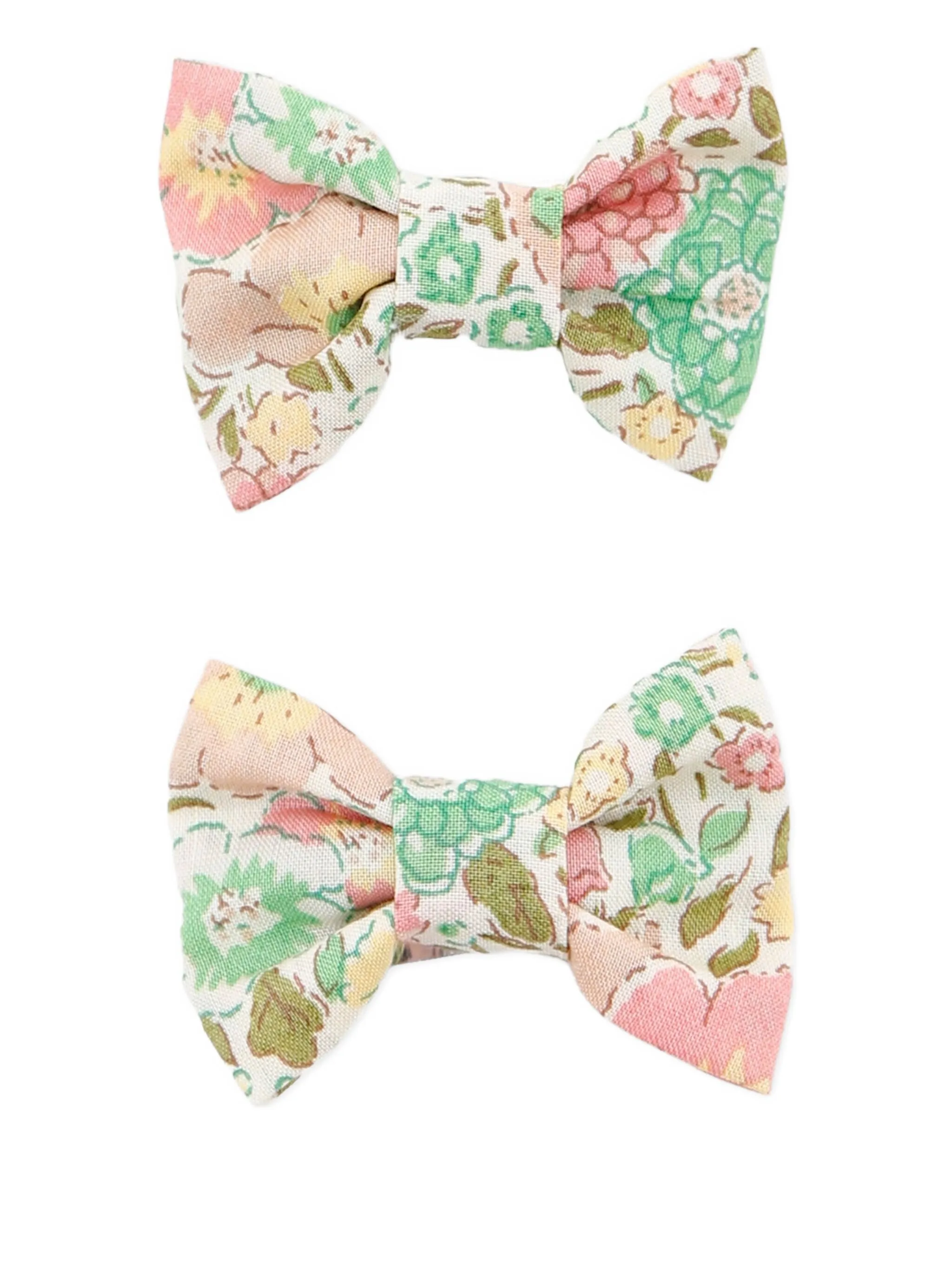 

Набор из двух заколок для волос с цветочным принтом Bonpoint, розовый