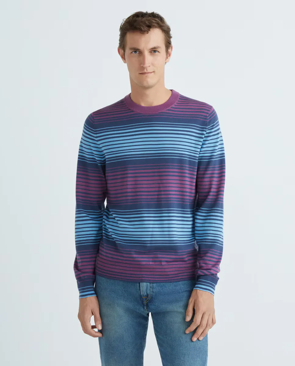 

Мужской свитер в разноцветную полоску Paul Smith, фиолетовый