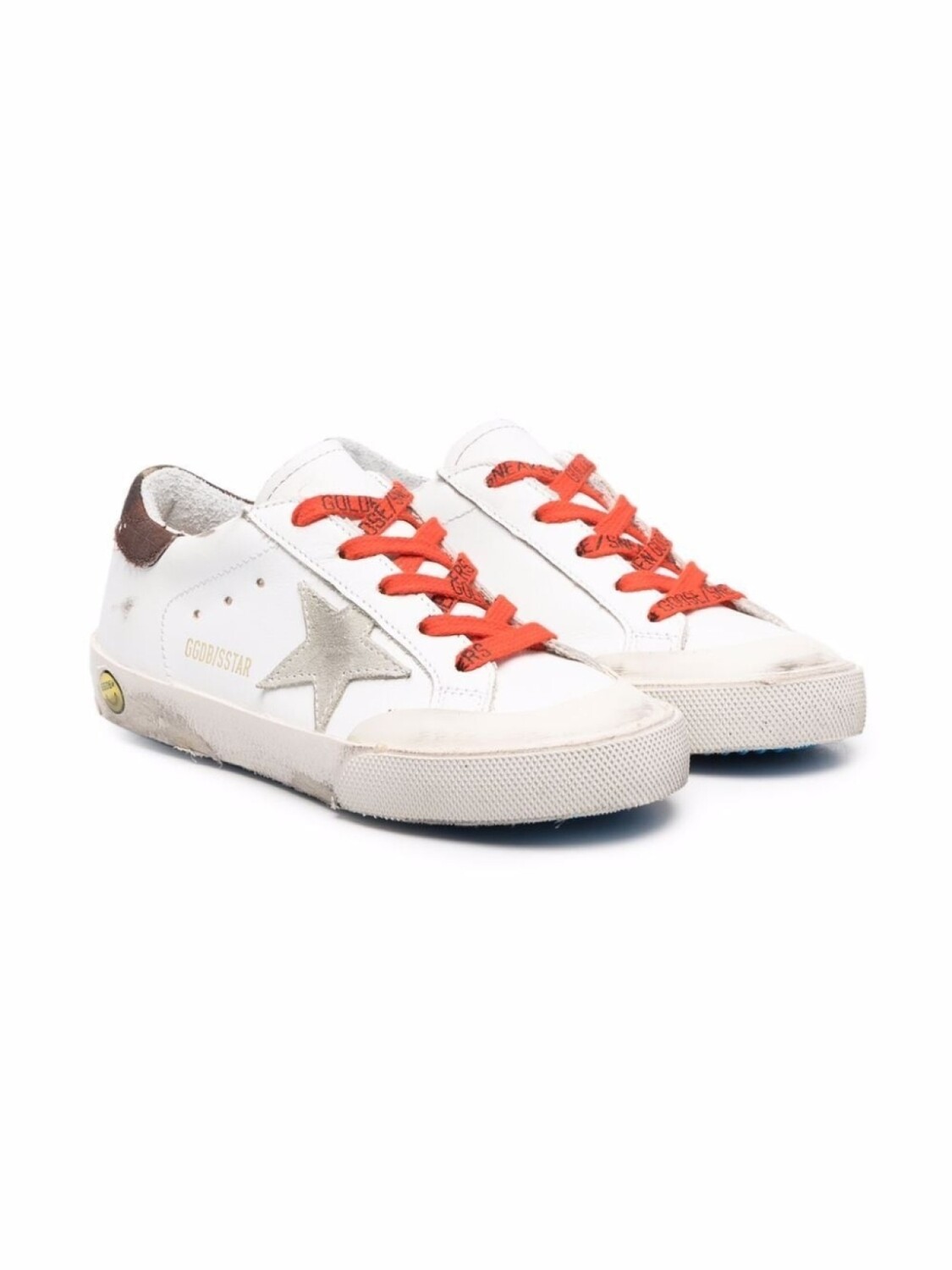 

Golden Goose Kids кроссовки с нашивкой, белый