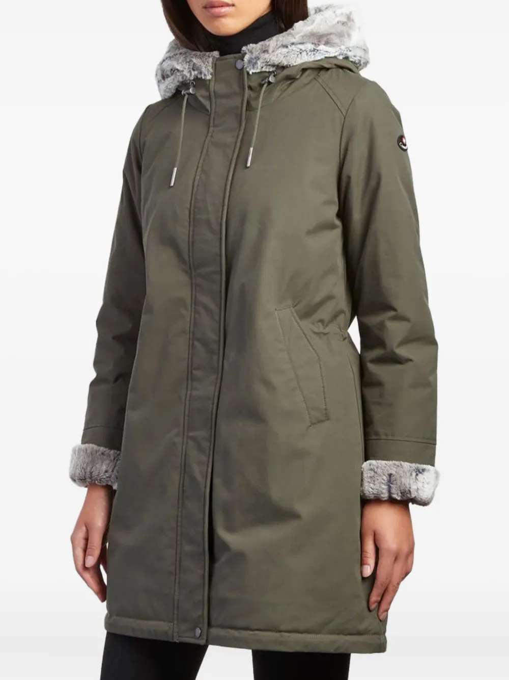 

Парка с капюшоном и искусственным мехом Canadiens, зеленый