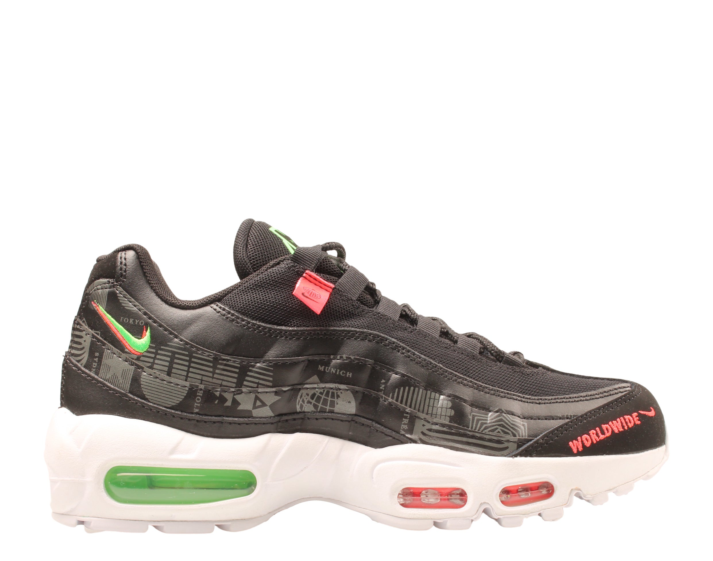 Nike Air Max 95 WW Black/White-Green Strike Мужские кроссовки для бега CQ9743-001 — фото 2