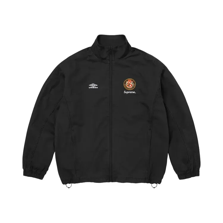 Спортивная куртка Supreme x Umbro из хлопка рипстоп, черная