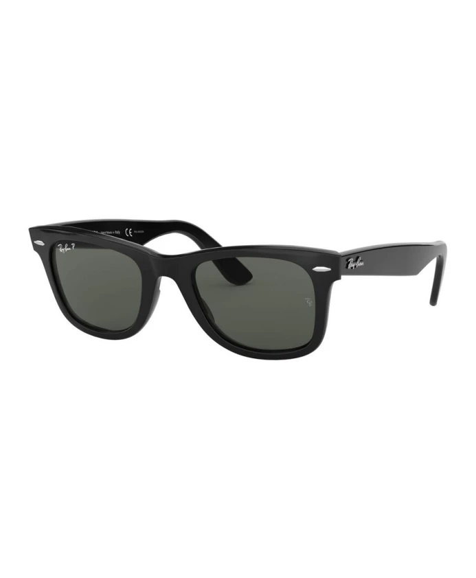 

Классические зеленые солнцезащитные очки Wayfarer Ray-Ban, черный