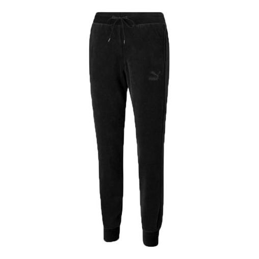 

Спортивные брюки (WMNS) PUMA Iconic Embroidery Logo Knitting Trousers Black 532951-01