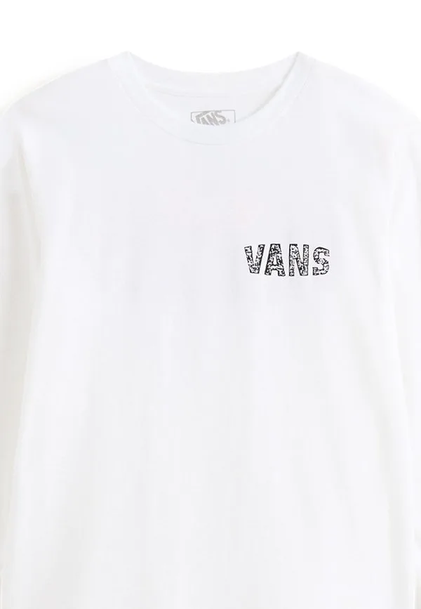 

Футболка с длинными рукавами «гоночное пламя» Vans, White