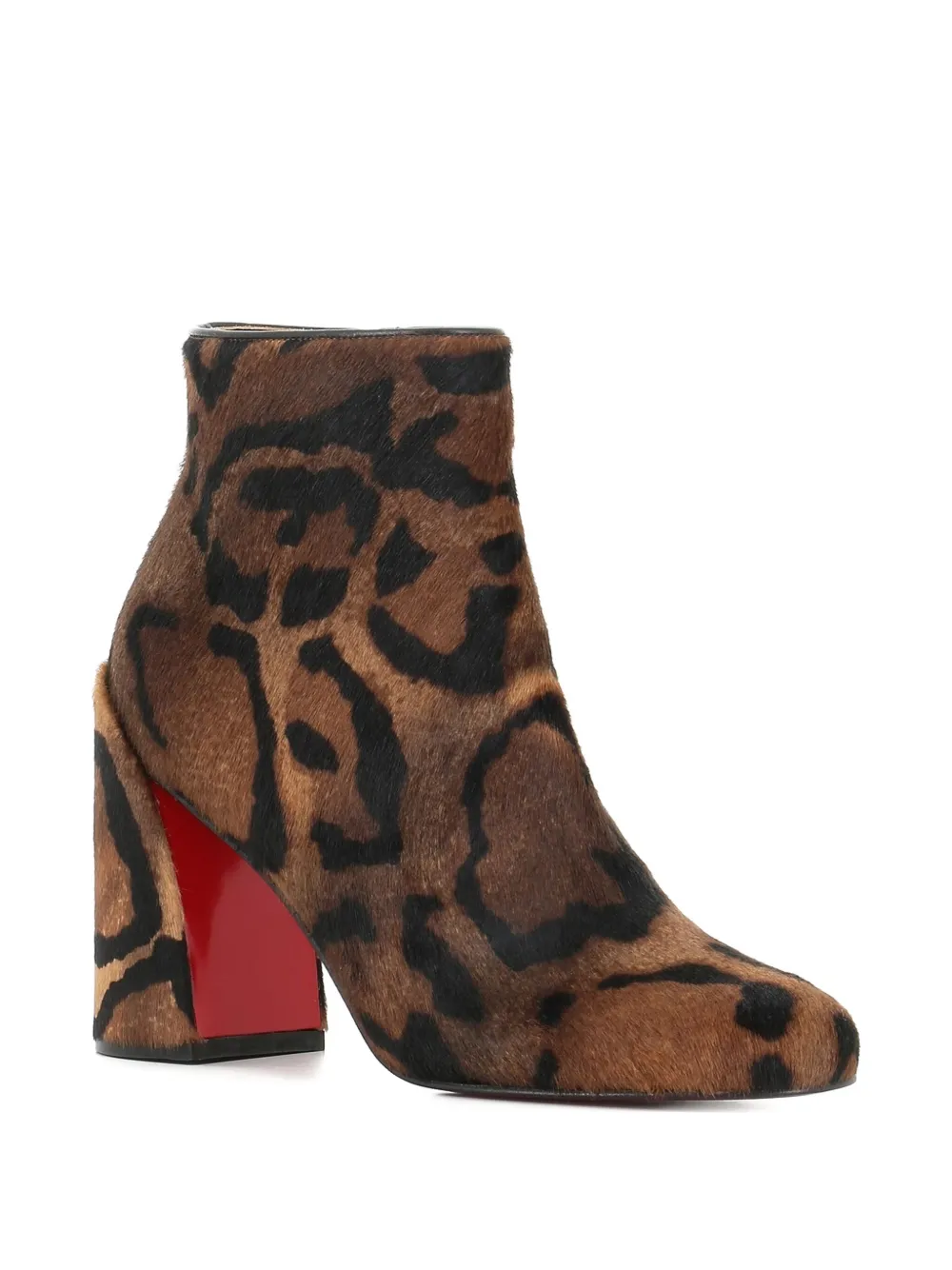 Ботильоны Jane с леопардовым принтом, каблук 85 мм Christian Louboutin, коричневый — фото 2