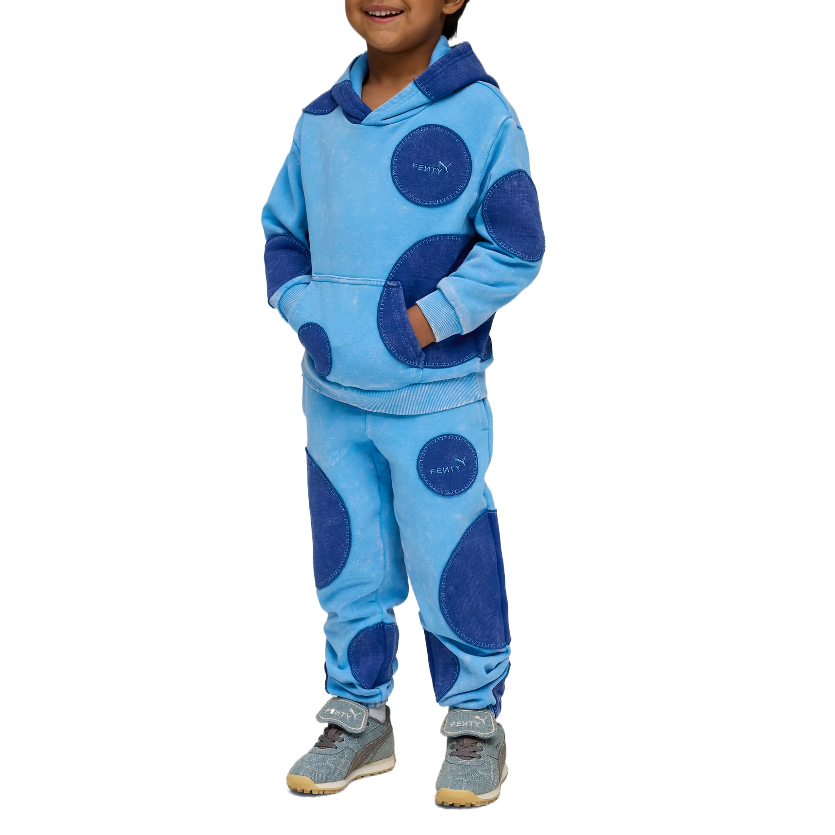 Ланьцзиньлин, Ляньминкуан толстовка Fenty Smurfs для детей 3-7 лет PUMA, синий — фото 3