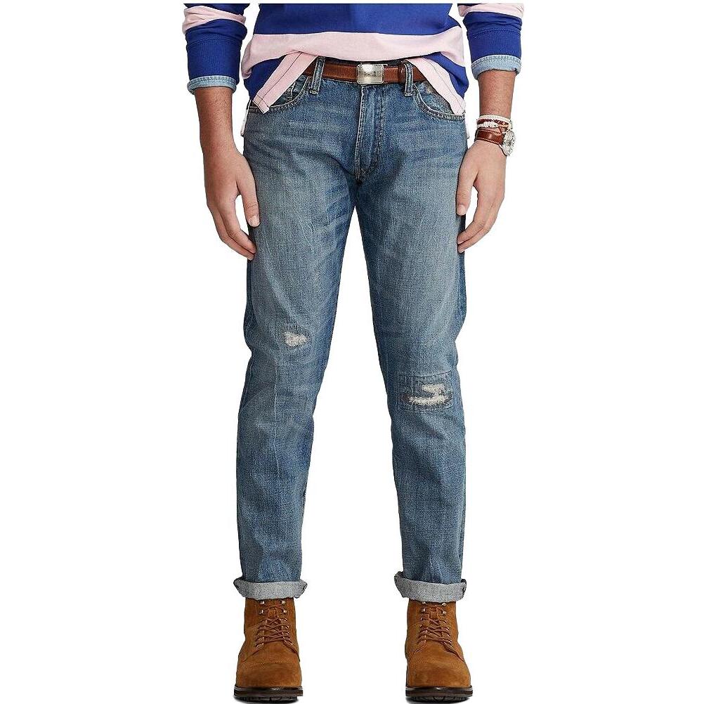 Polo Ralph Lauren Джинсы мужские синие SS23 — фото 4