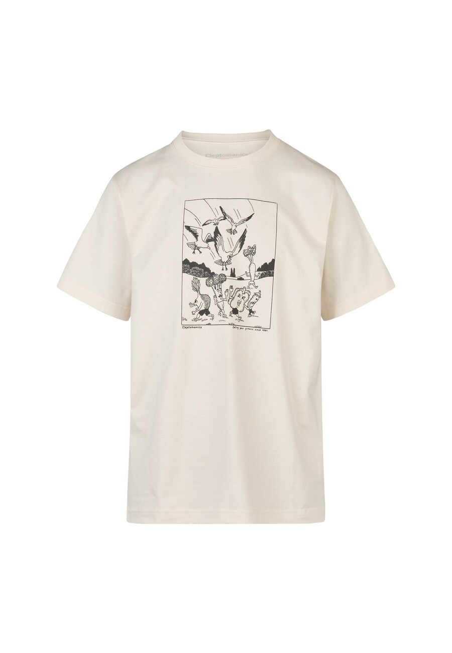 

Футболка Cleptomanicx Classic Tee Birds of Prey, White