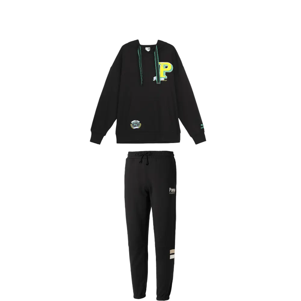 

Комплект толстовки Мужская одежда топ+Черные брюки PUMA, черный