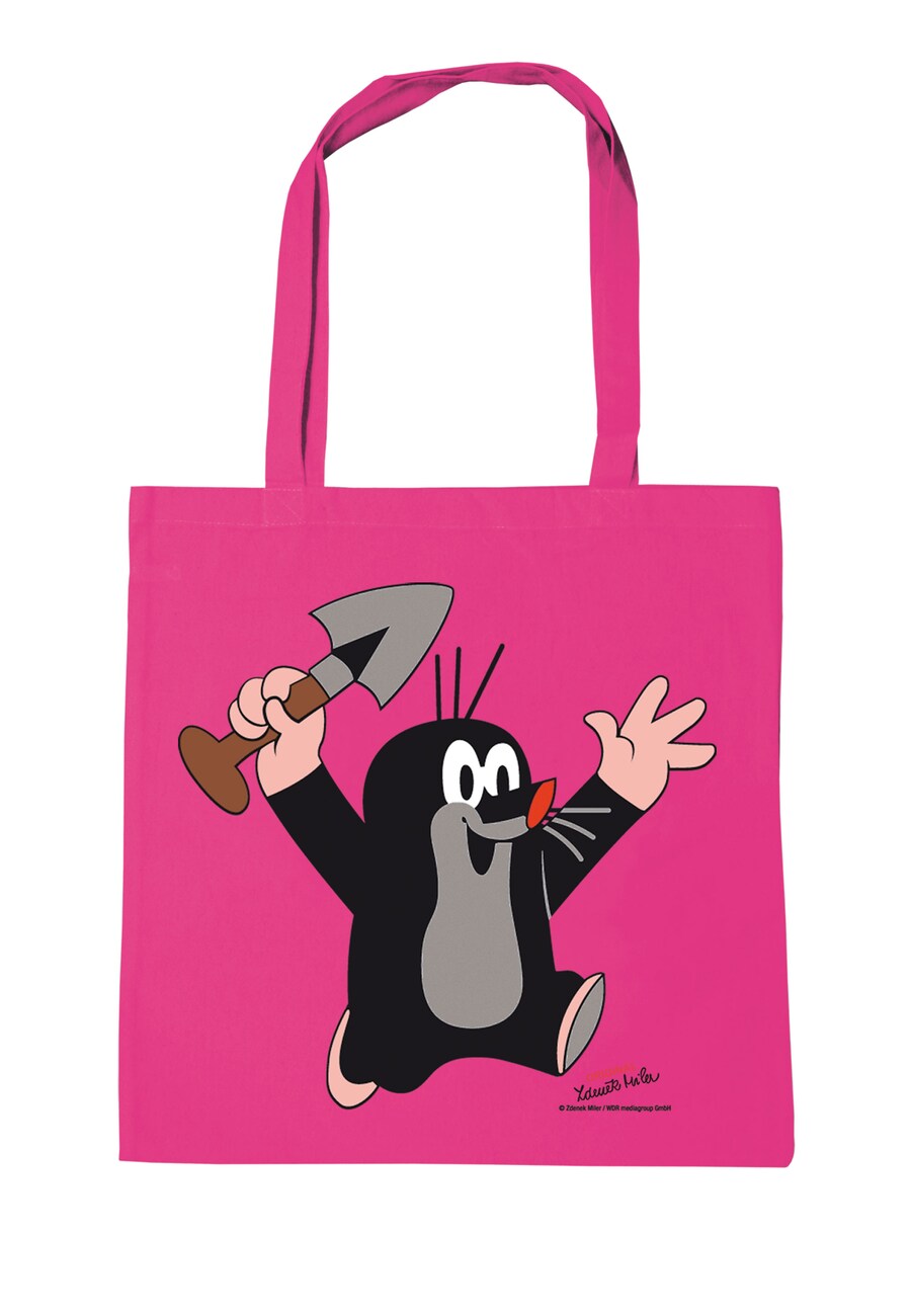 

Сумка-шоппер LOGOSHIRT Der kleine Maulwurf - Juhu, розовый