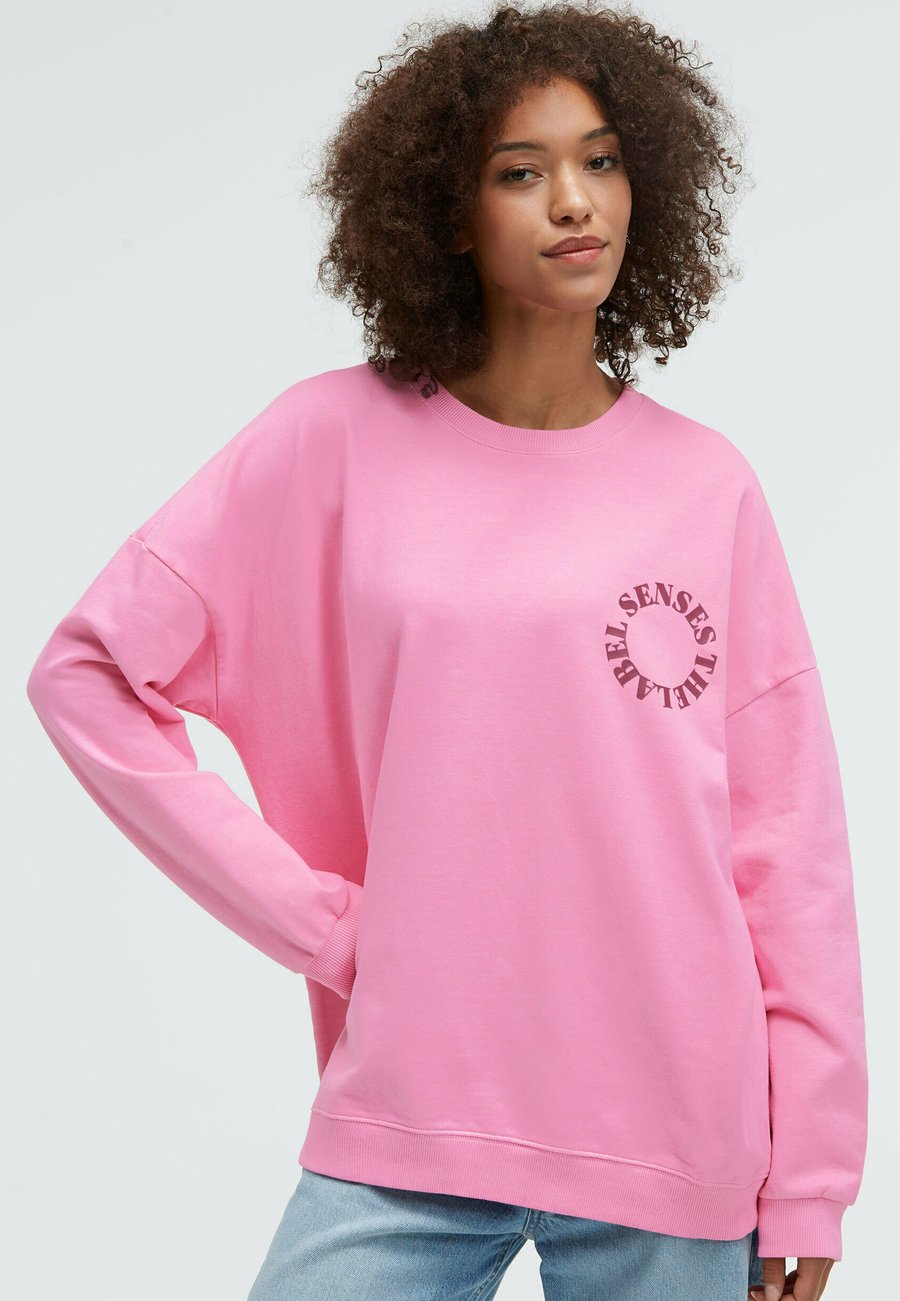 

Толстовка SENSES.THE LABEL MIT VINTAGE-WASCHUNG UND BACKPRINT, Rose Pink/Light Pink
