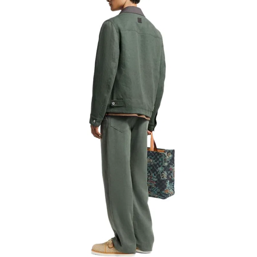 Брюки рабочие Lv Light Linen Workwear LOUIS VUITTON, Gray — фото 4