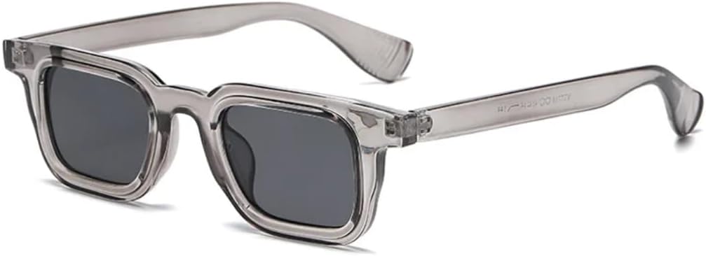 

Солнцезащитные очки с защитой от УФ-излучения UV400 | Панк, маленькая оправа, цветные линзы | для женщин и мужчин, для занятий спортом на открытом воздухе и вождения DSVIGF, Cleargray-black