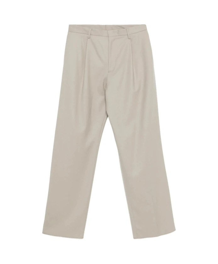 

Бежевые плиссированные брюки спереди Lardini, бежевый