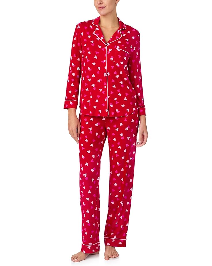 

Пижама Kate Spade New York 3/4 Notch PJ Set, цвет Whimsical Hearts
