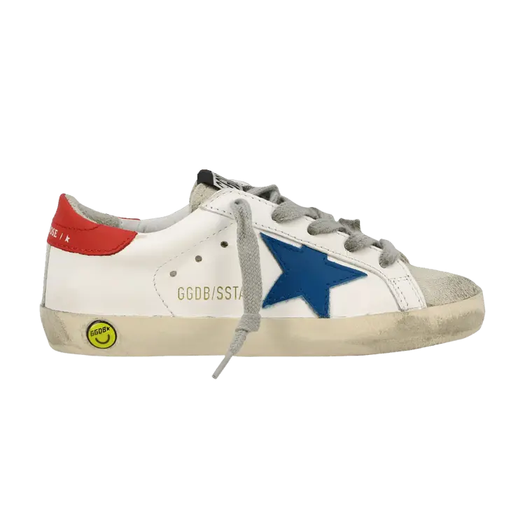 

Кроссовки Golden Goose Superstar Kids White Blue Red, белый