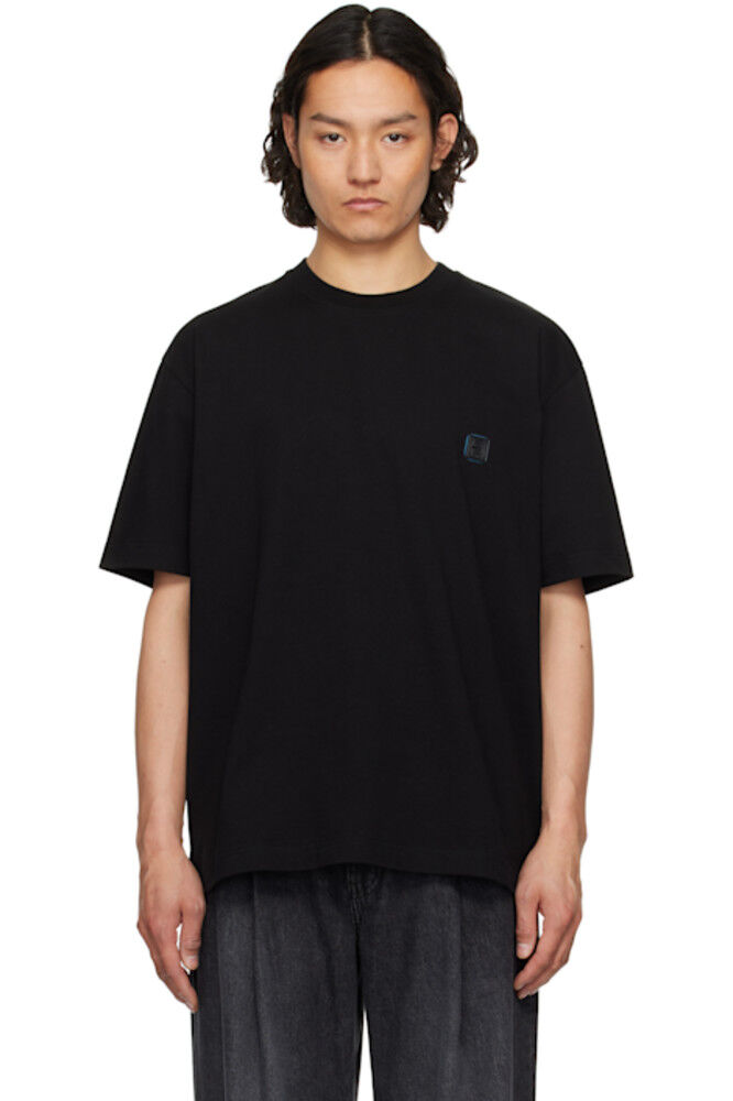

Черная футболка с логотипом Snow Mountain Back Solid Homme