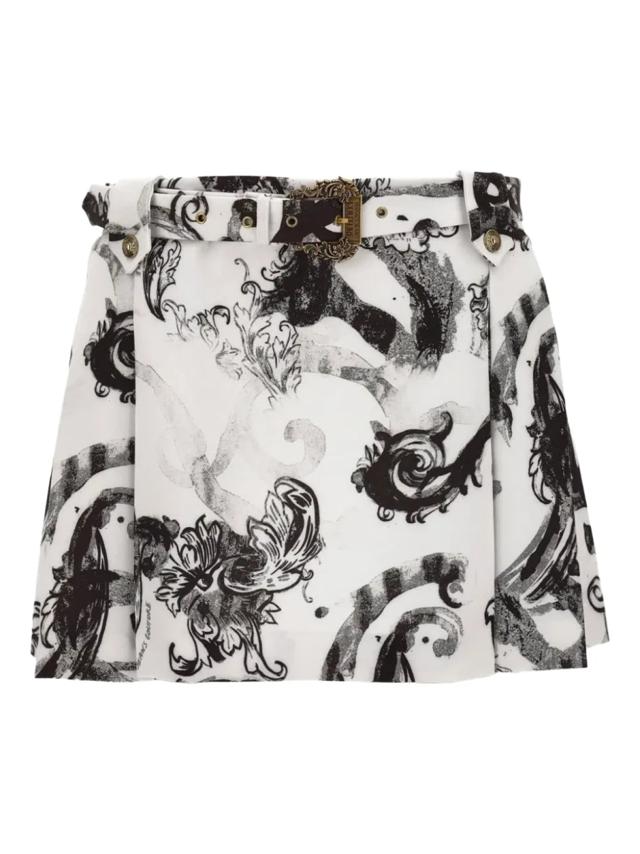 

Мини-юбка с принтом Watercolor Couture Versace Jeans Couture, белый