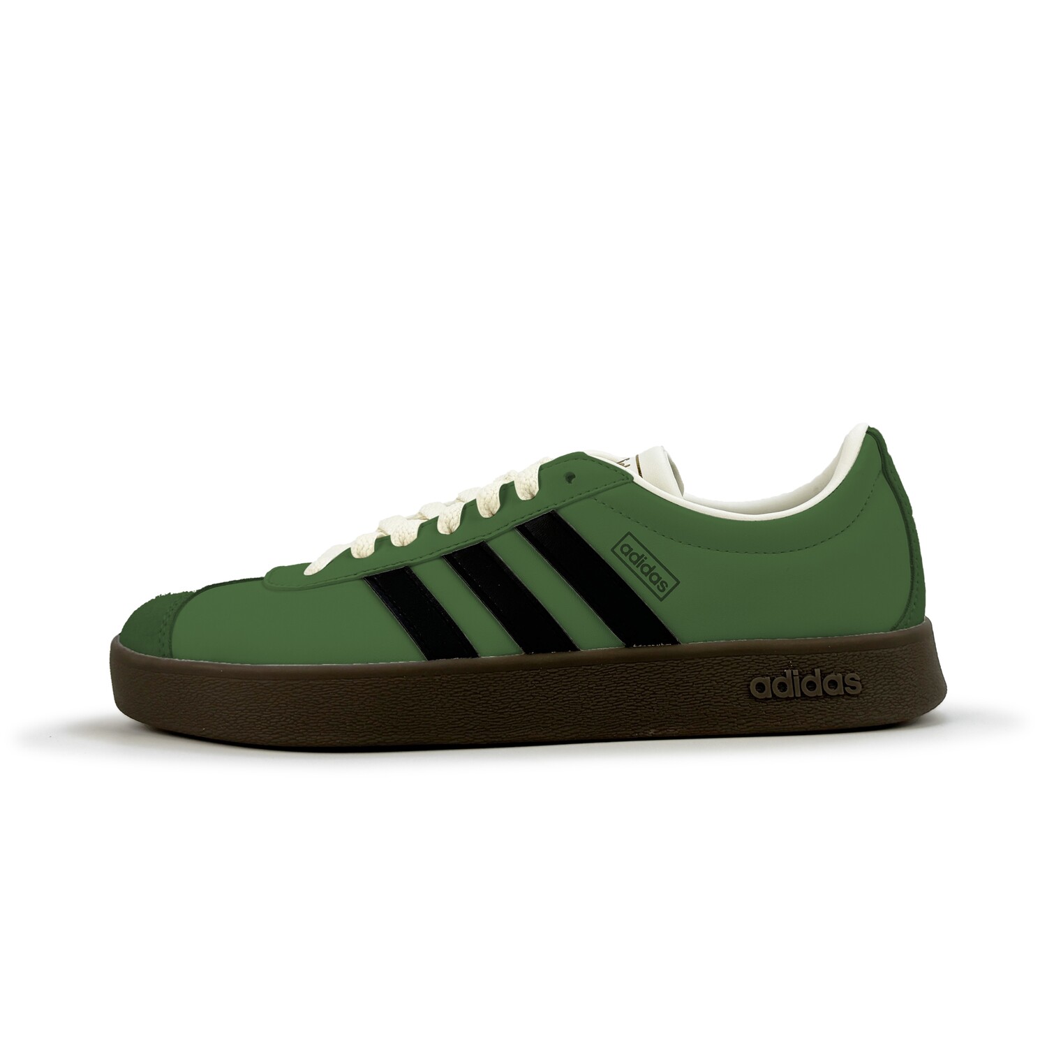 

Кроссовки adidas Vl Court Skateboarding Shoes Unisex Low-top Green, черный/зеленый